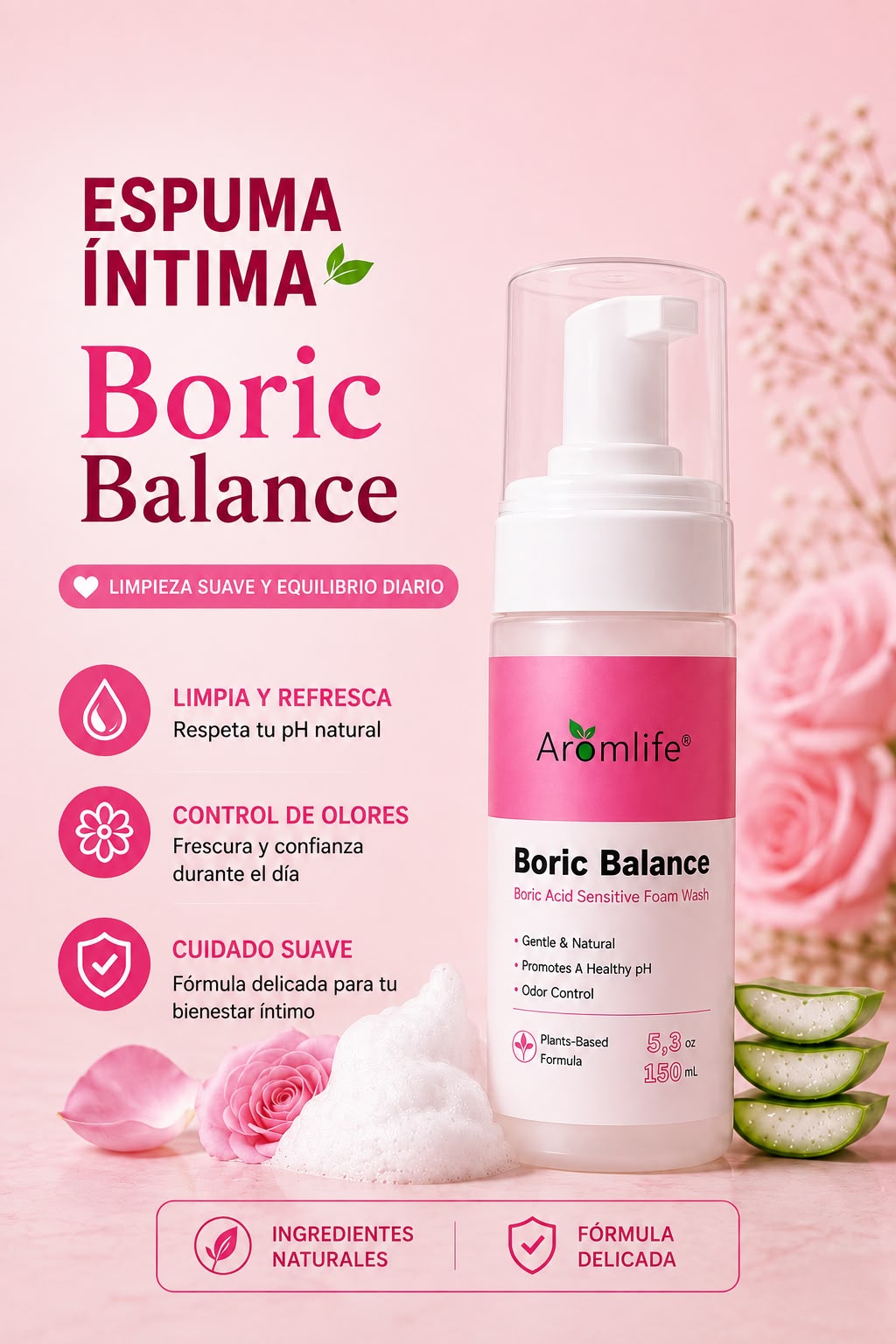 Jabon Intimo con Acido Borico (Envio Gratis)